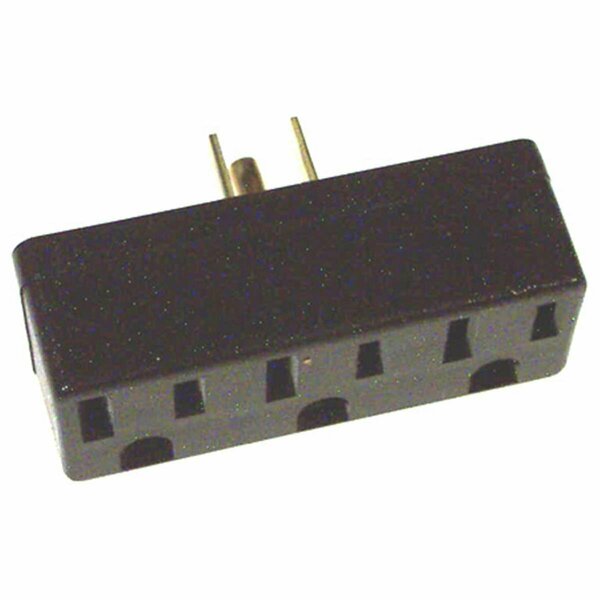 Ezgeneration Ivory Triple Tap Plug-In Outlet Adapter EZ81405